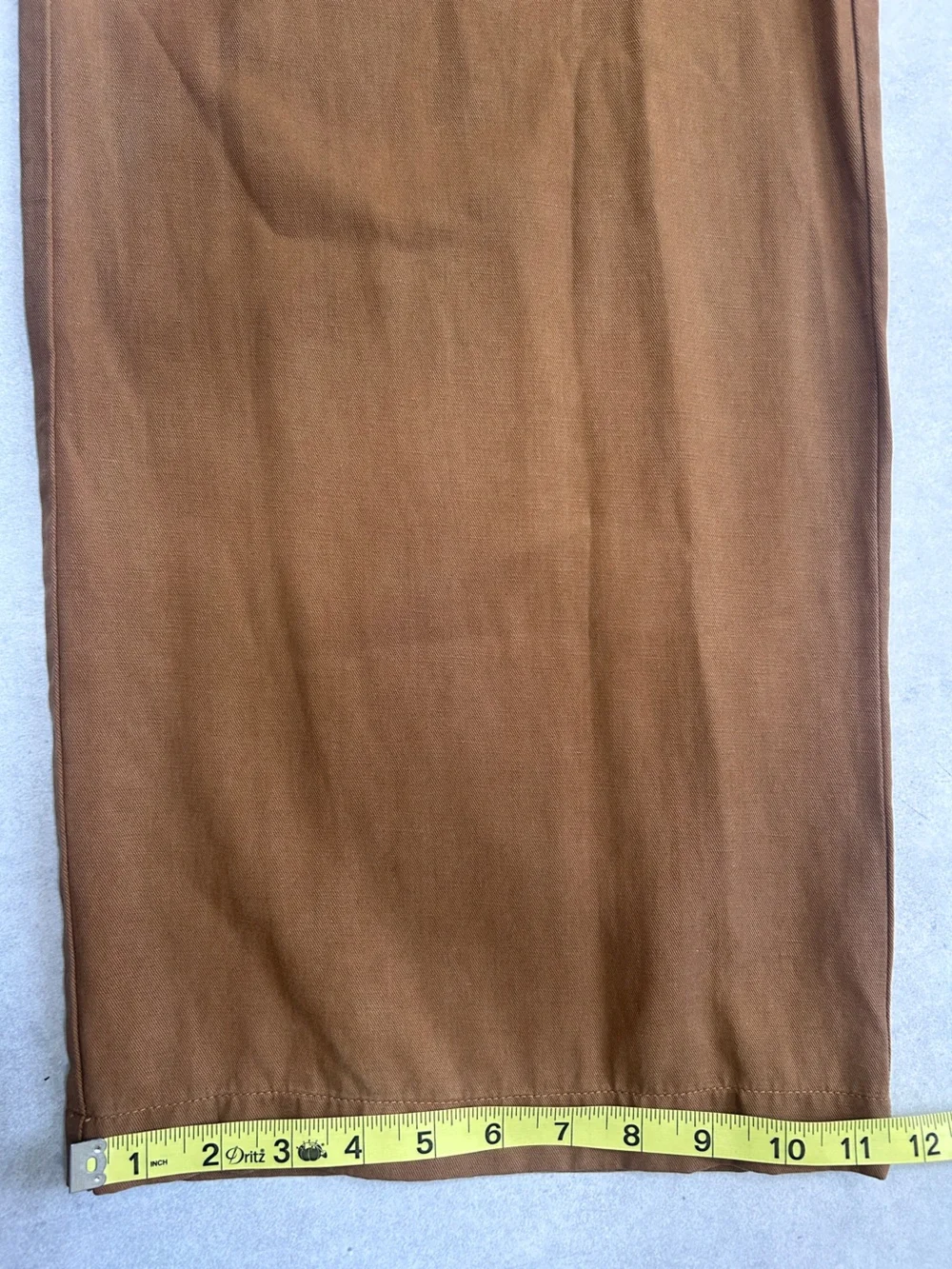 Madewell Harlow High Rise Wide Leg Trouser Pants in Acorn / Warm Brown Size 4 - Picture 14 of 16